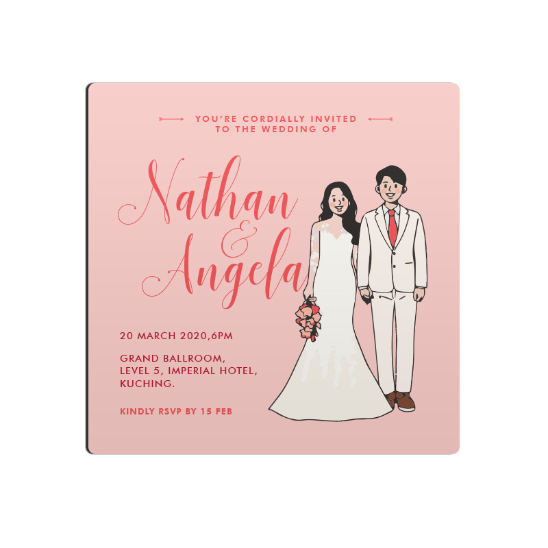 Magnet Invitation - Wedding